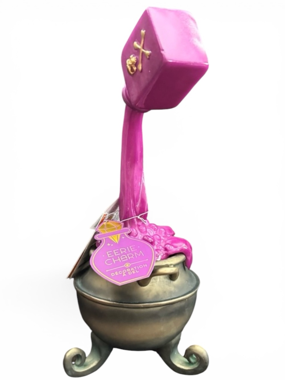 Poison in Bubbling Cauldron Light Up Halloween Decor - Eerie Charm LED Light